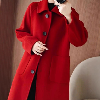 Manteau Long en Laine