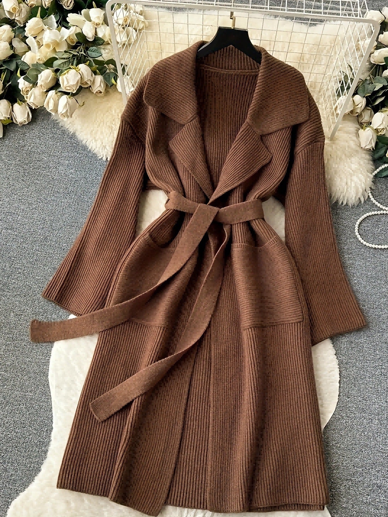 Gilet Long en Maille